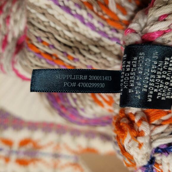 Lauren Ralph Lauren Geometric Fair Isle Boatneck Tunic Sweater size Medium - Picture 15 of 15